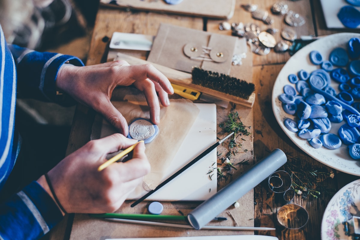 One of our makers at work